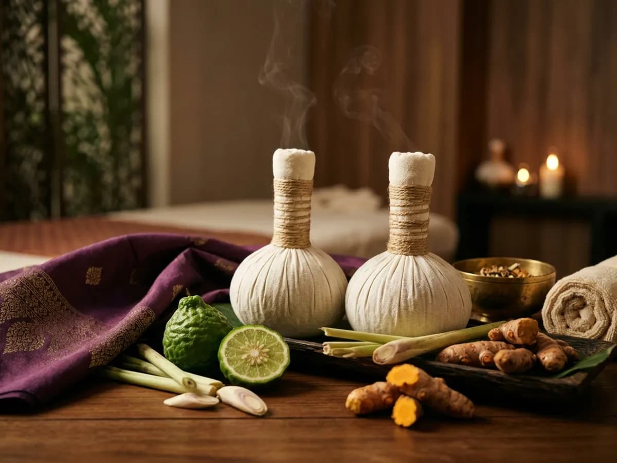 Thai herbal compress pouches